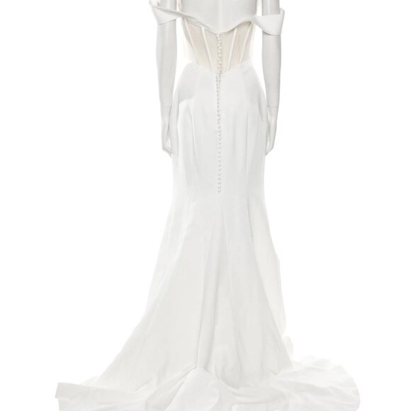 Justin Alexander Helena Strapless Long Dress - Picture 3 of 4